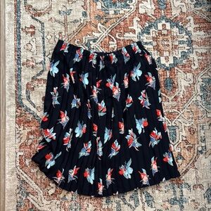 Ava & Viv Floral Pleated Skirt